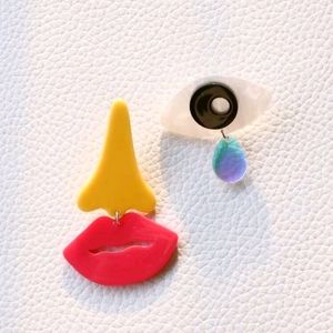 Mismatched Art Deco Earrings